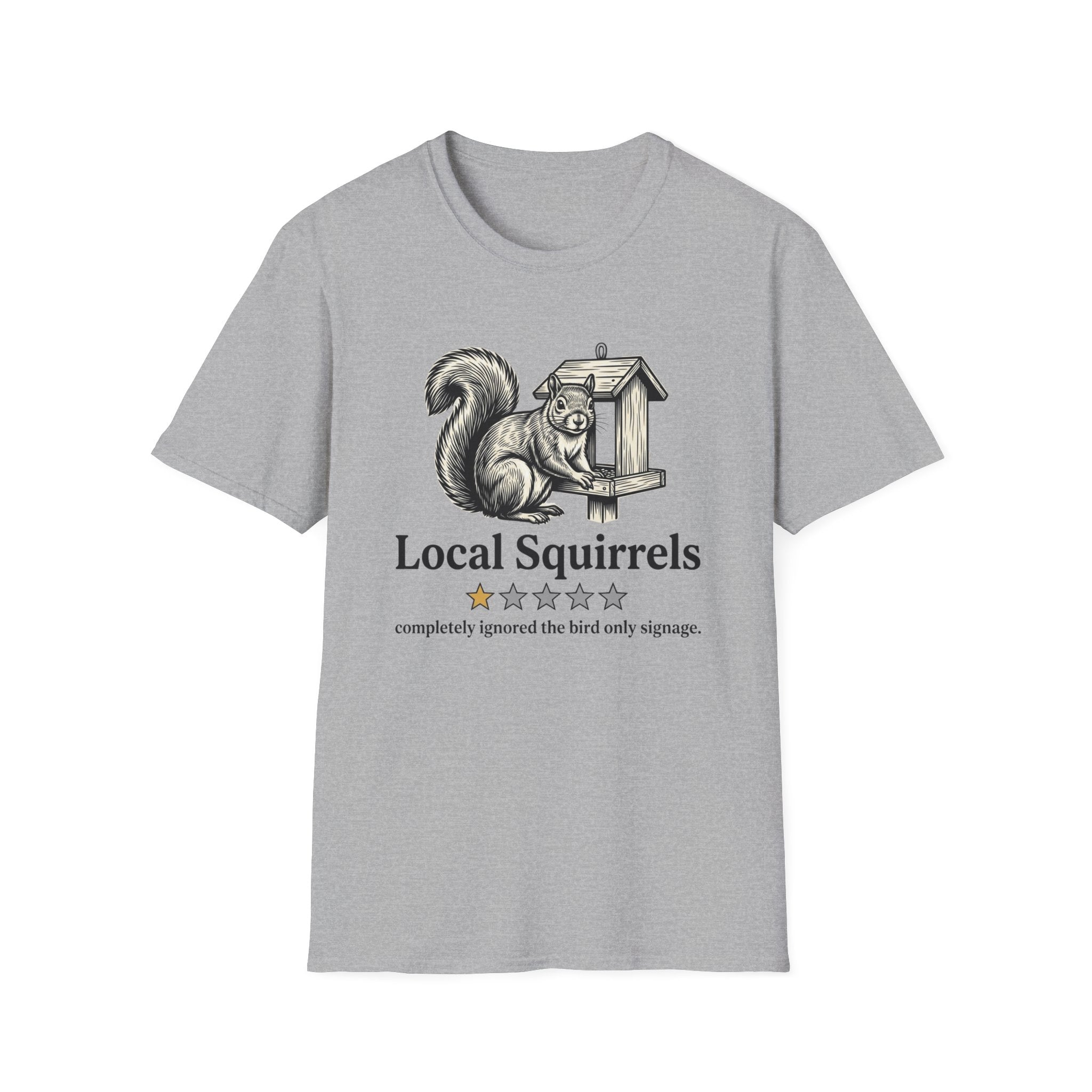 Local Squirrels One Star Review T-Shirt