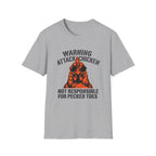 Warning Attack Chicken T-Shirt
