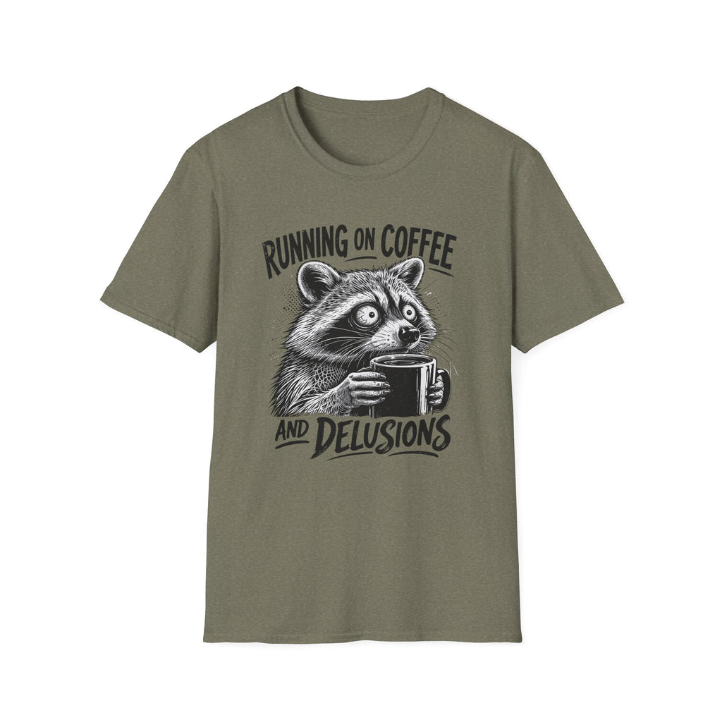 Running on Coffee and Delusions T-Shirt