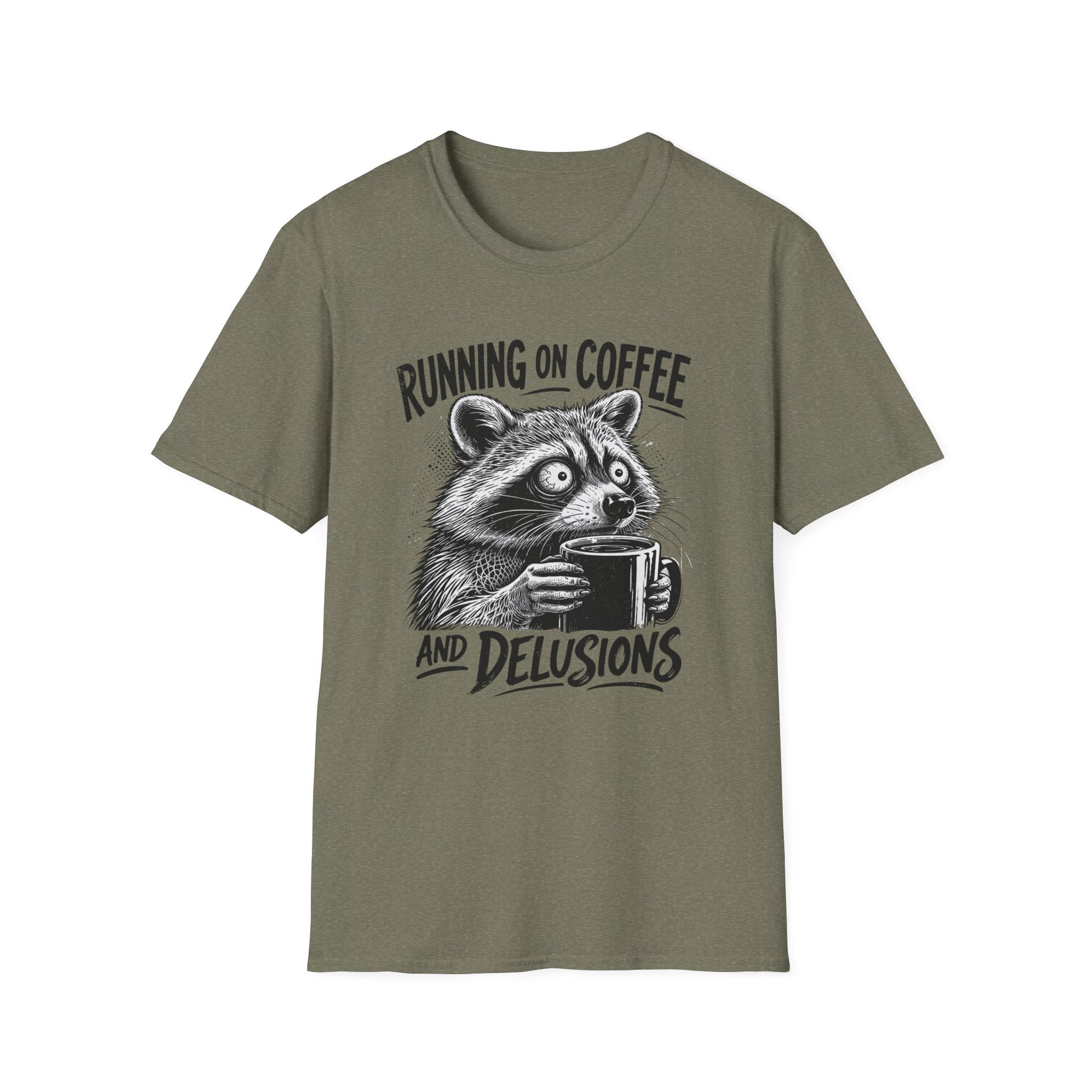 Running on Coffee and Delusions T-Shirt