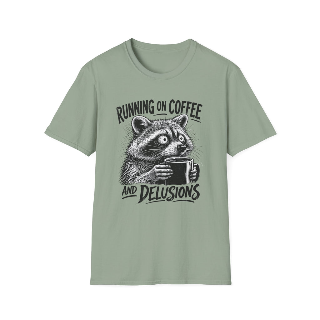 Running on Coffee and Delusions T-Shirt