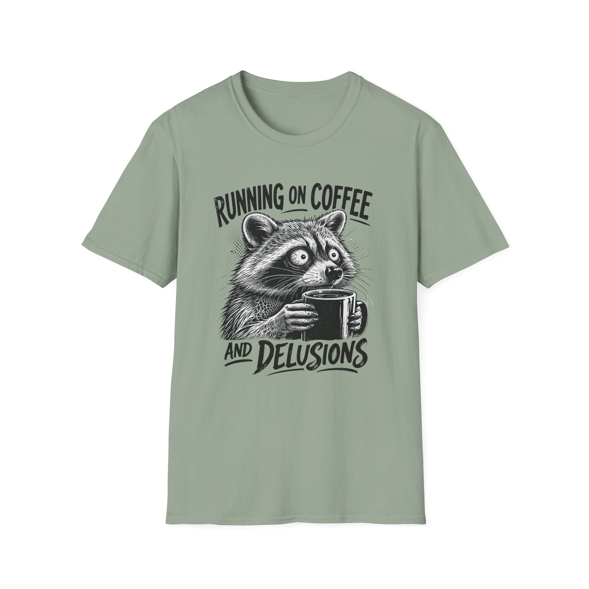 Running on Coffee and Delusions T-Shirt