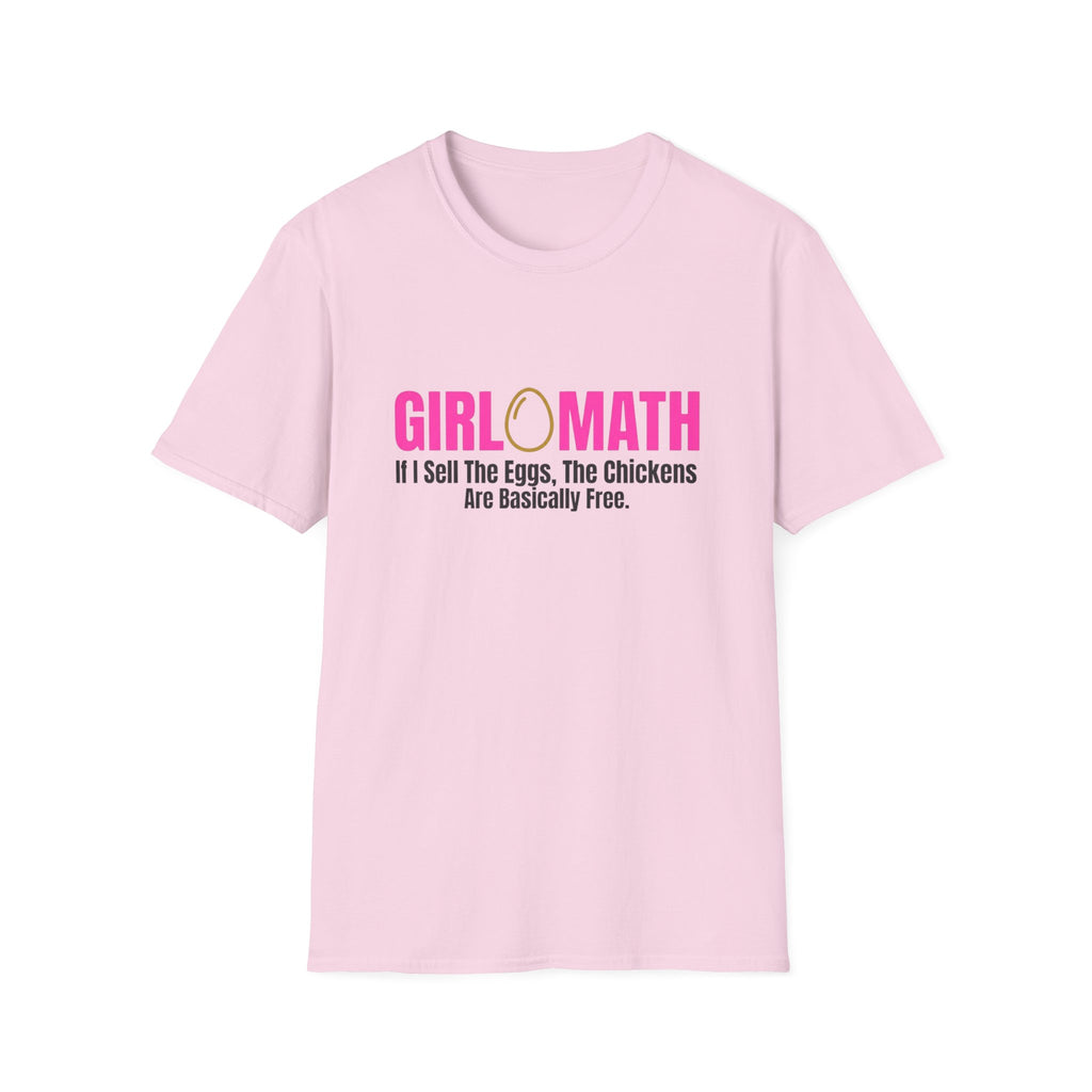 Girl Math Chicken Math T-Shirt
