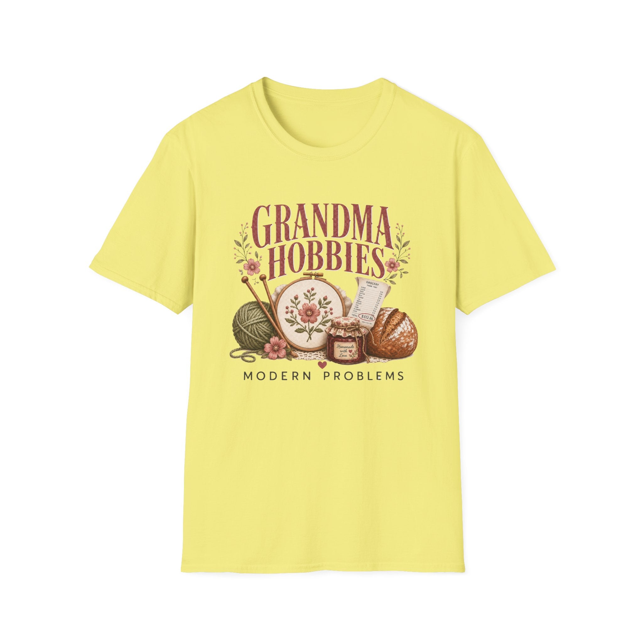 Grandma Hobbies Modern Problems T-Shirt