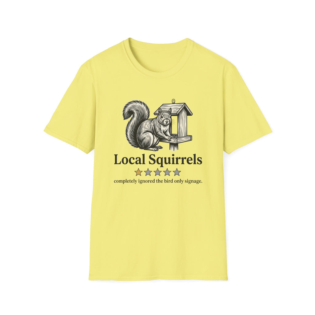 Local Squirrels One Star Review T-Shirt