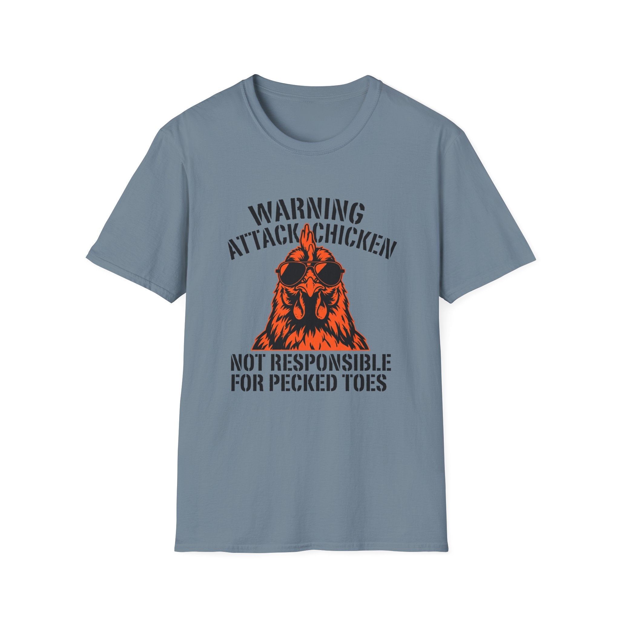 Warning Attack Chicken T-Shirt