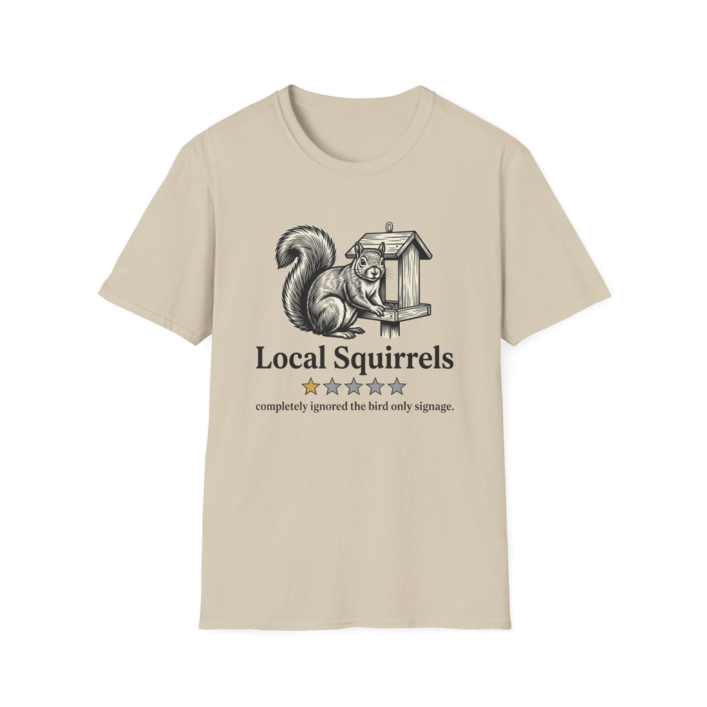 Local Squirrels One Star Review T-Shirt