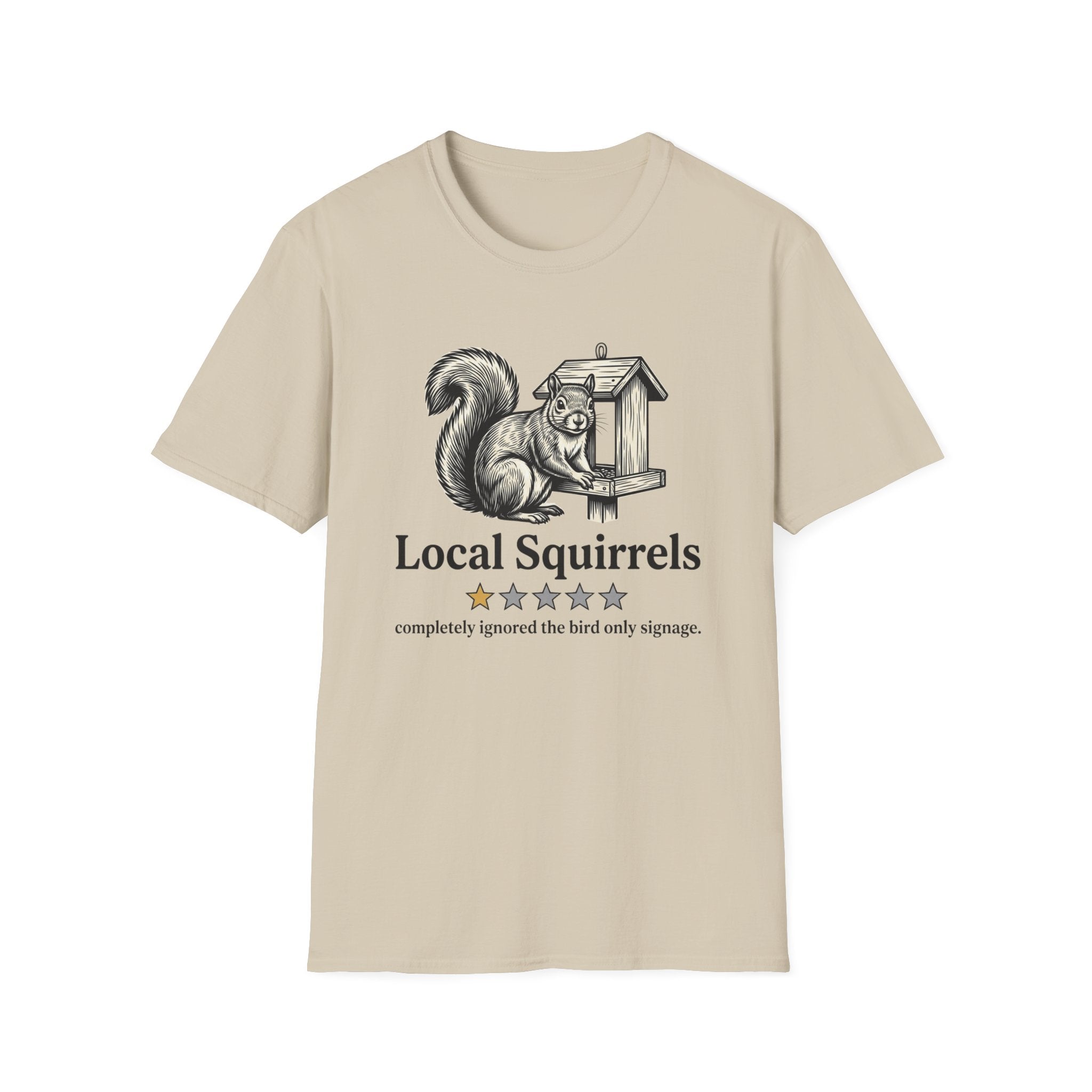 Local Squirrels One Star Review T-Shirt
