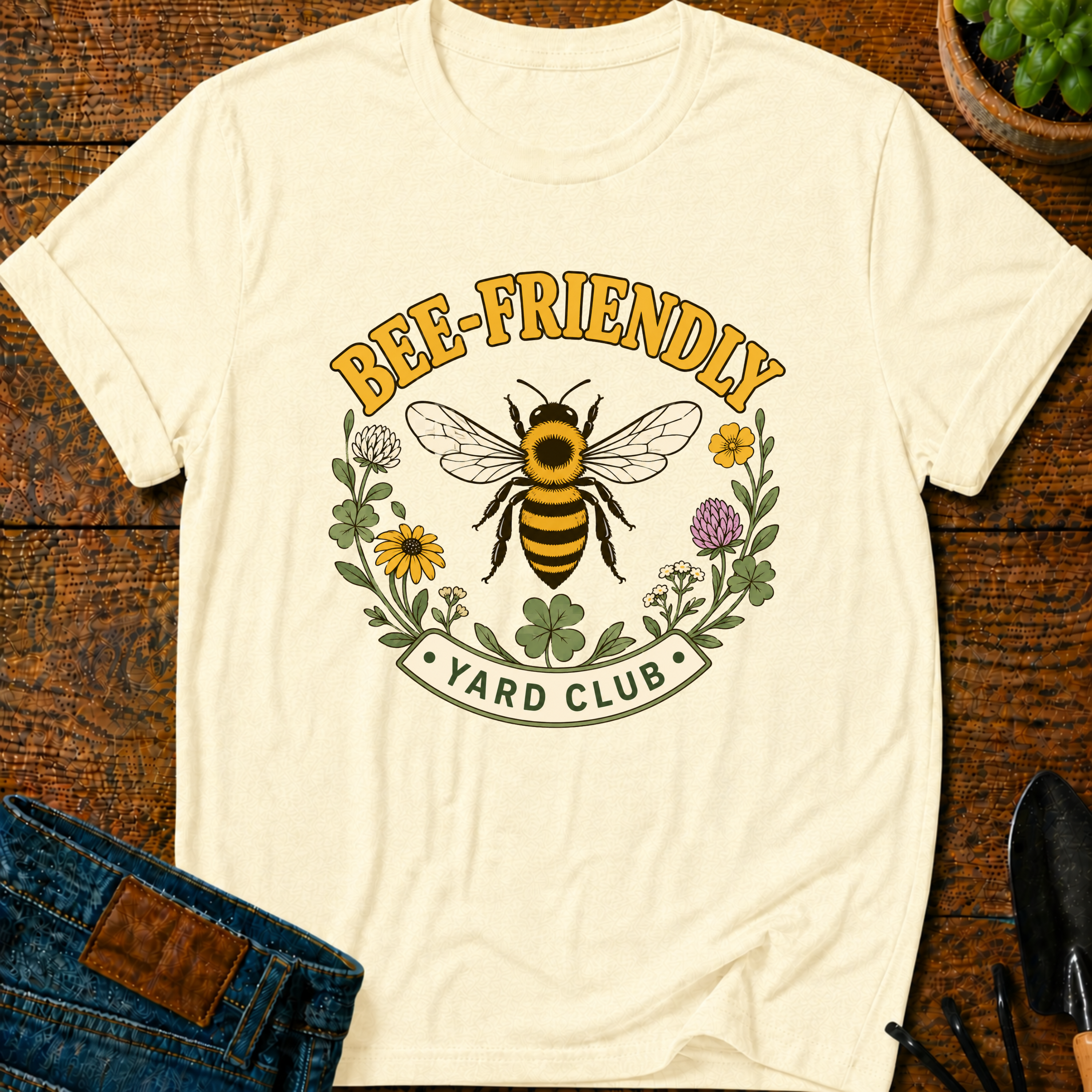 Bee-Friendly Yard Club T-Shirt