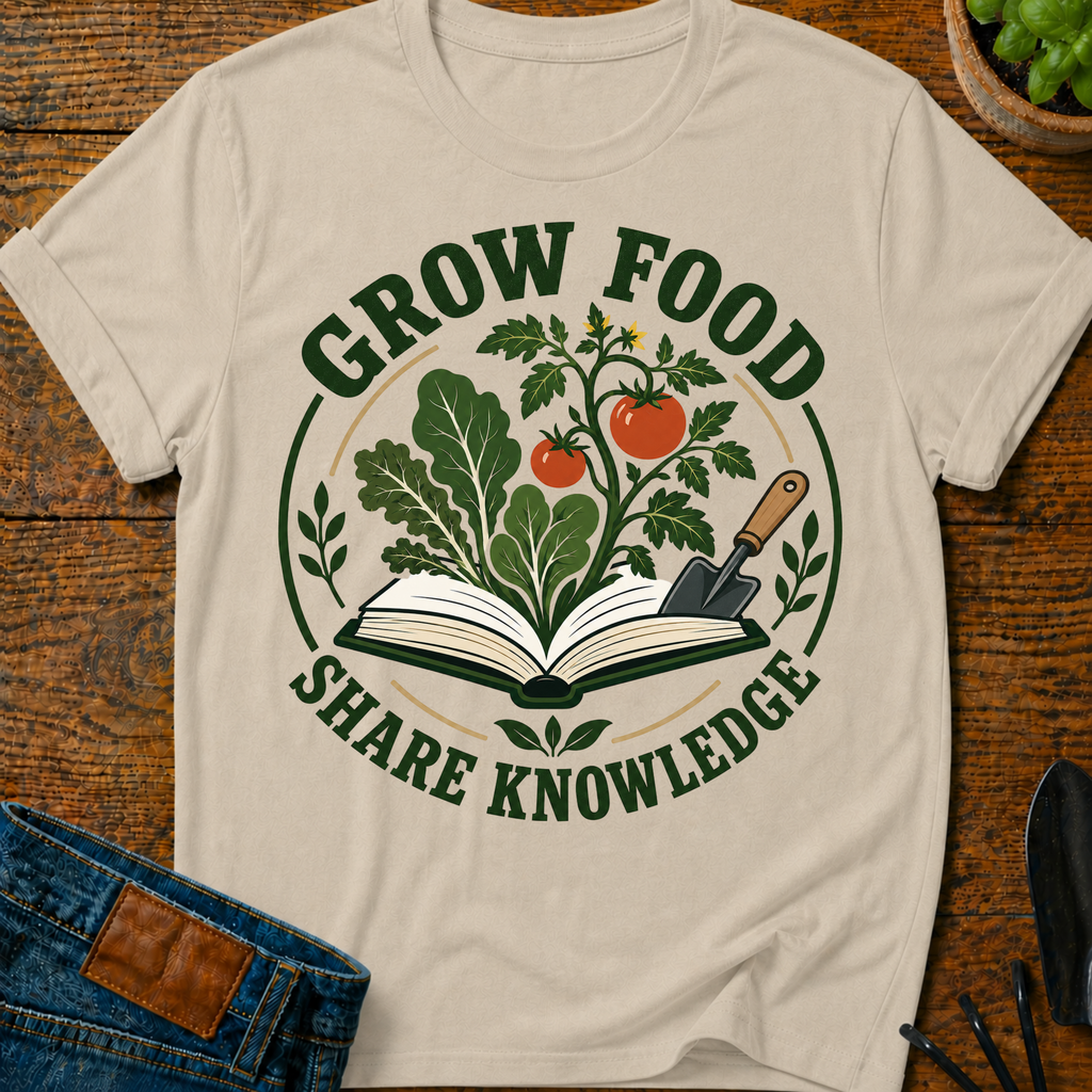 Grow Food Share Knowledge T-Shirt