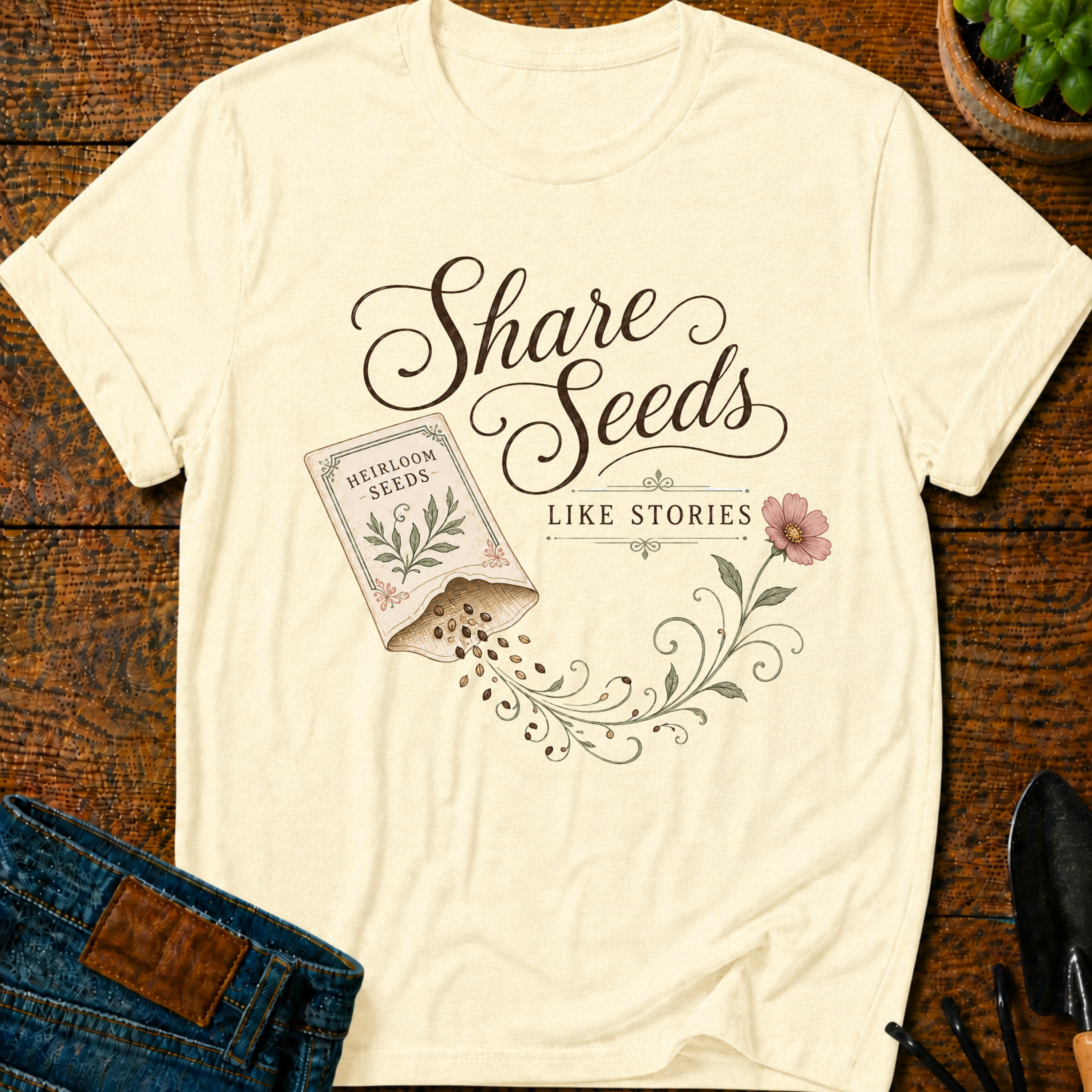 Share Seeds Like Stories T-Shirt