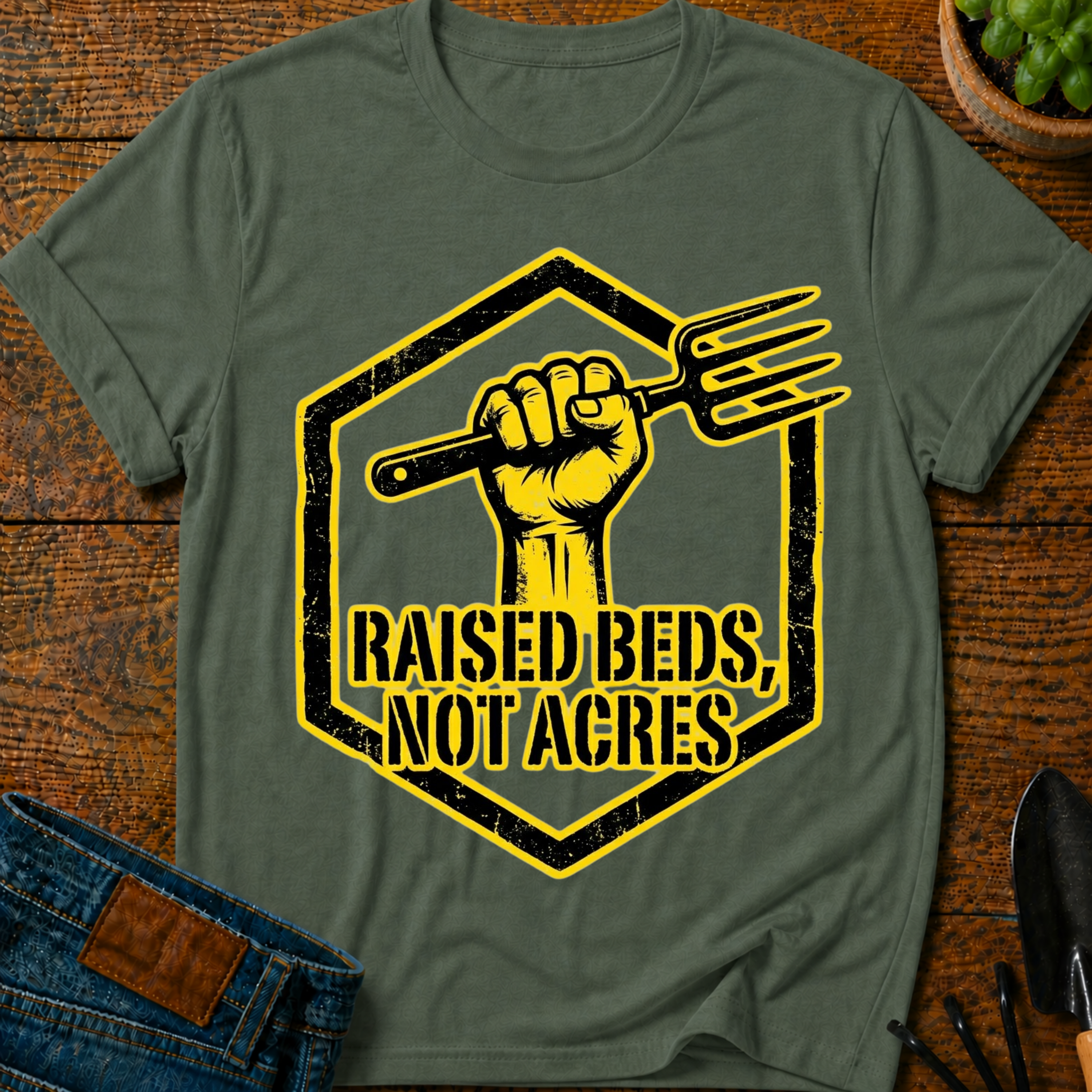 Raised Beds Not Acres T-Shirt