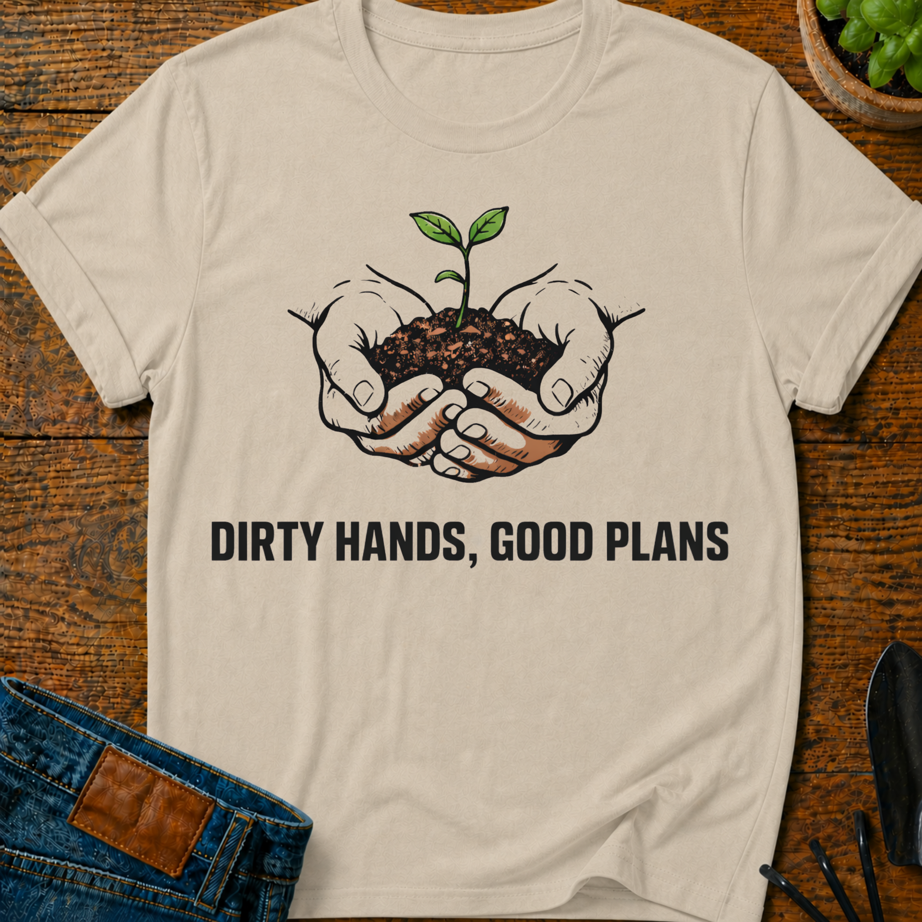Dirty Hands Good Plans T-Shirt
