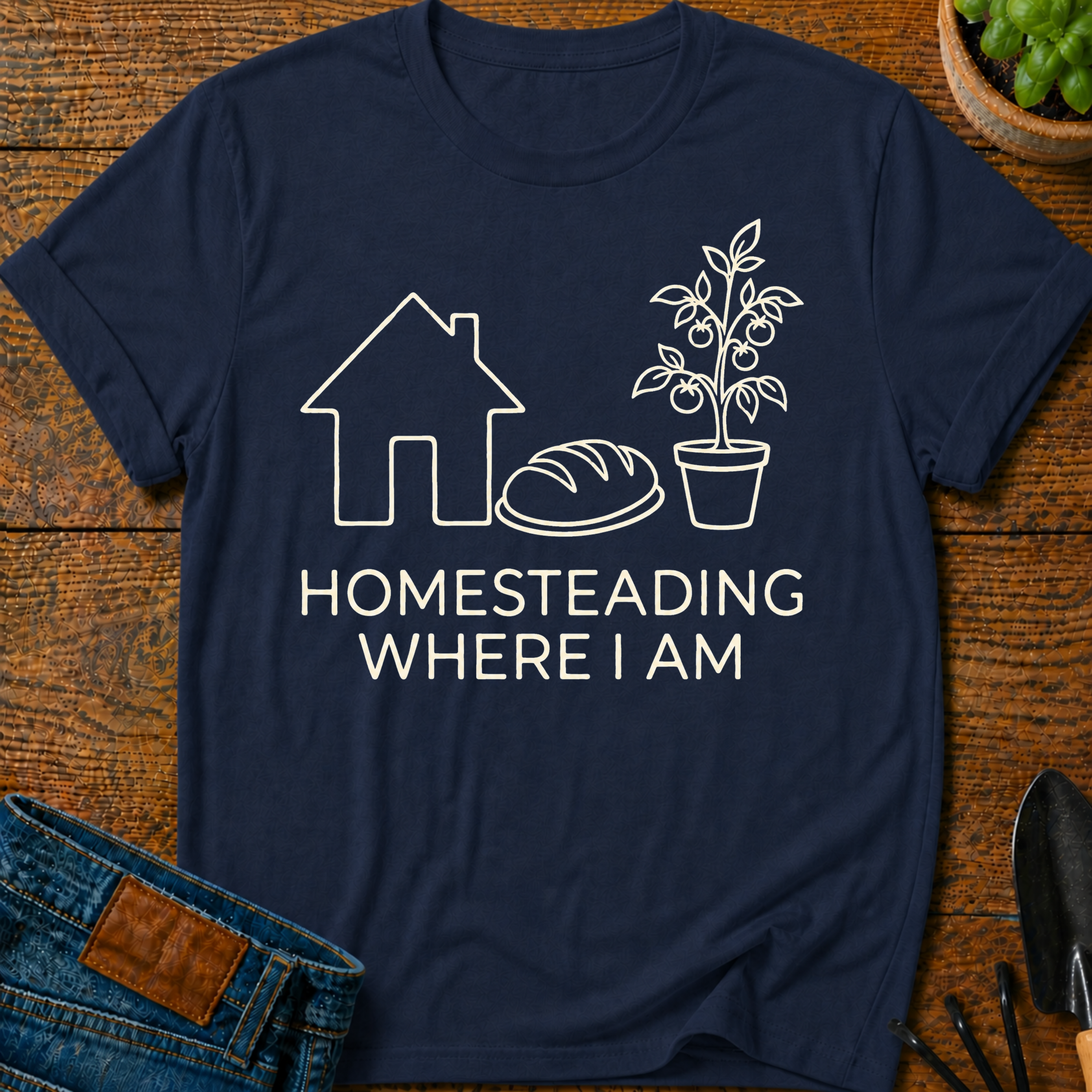 Homesteading Where I Am T-Shirt