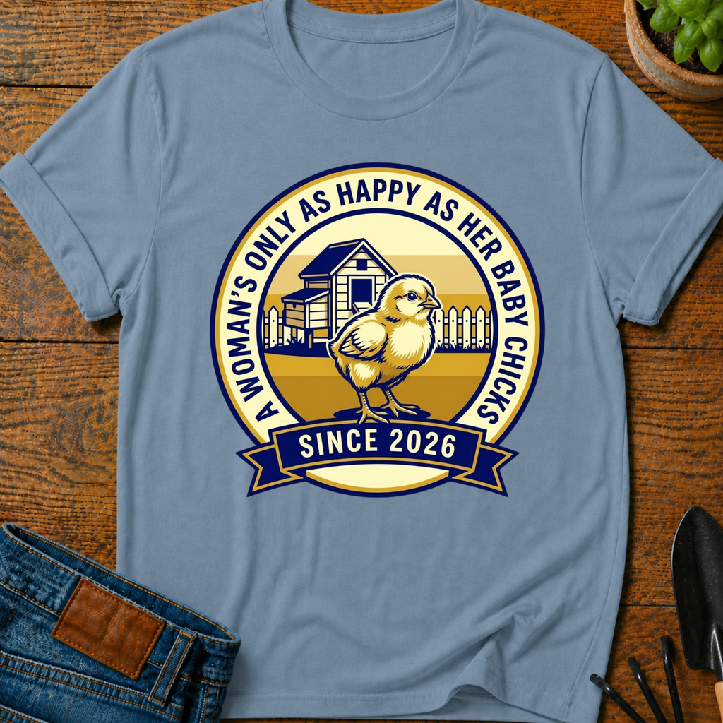 A Woman’s Only As Happy As Her Baby Chicks T-Shirt
