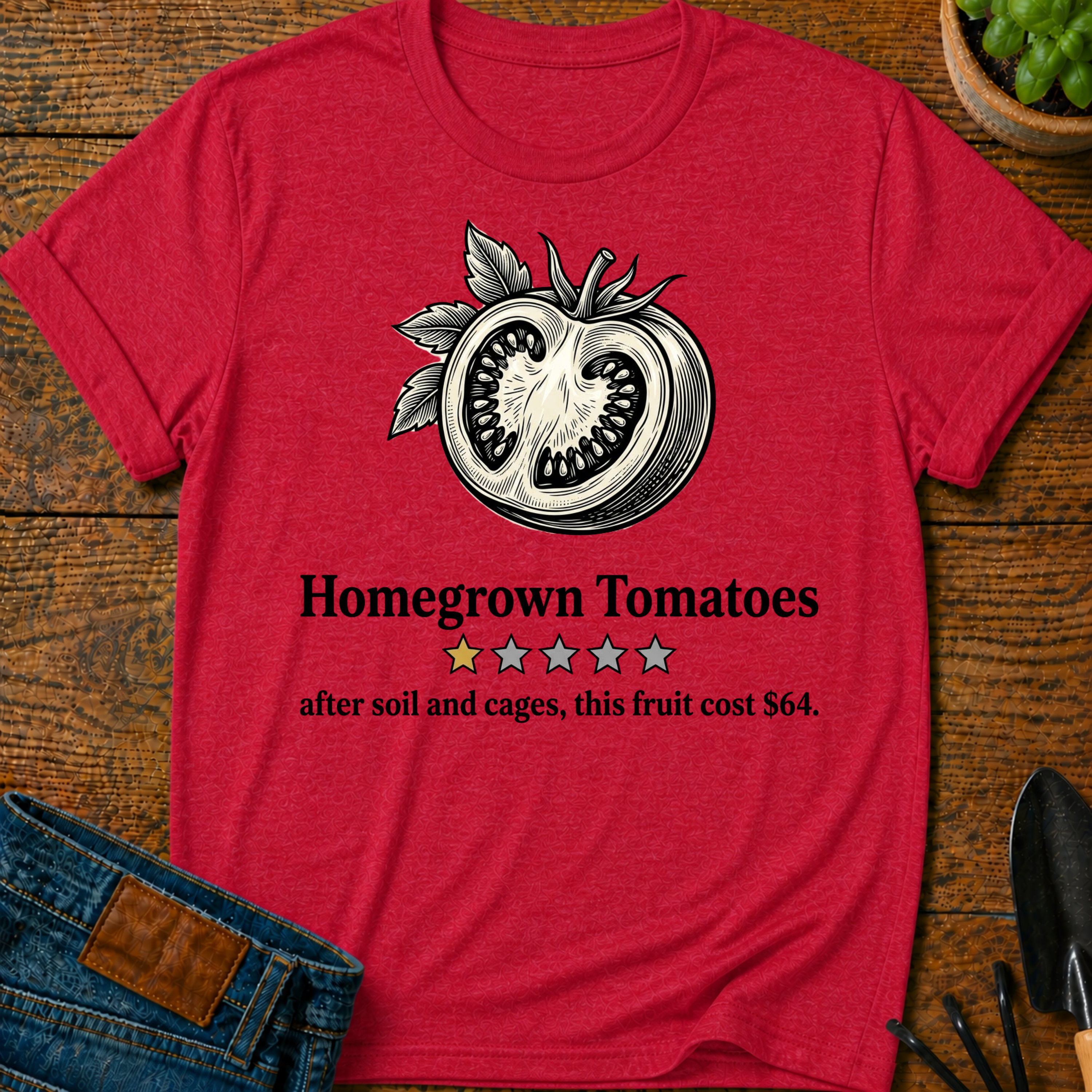 Homegrown Tomatoes One Star Review T-Shirt