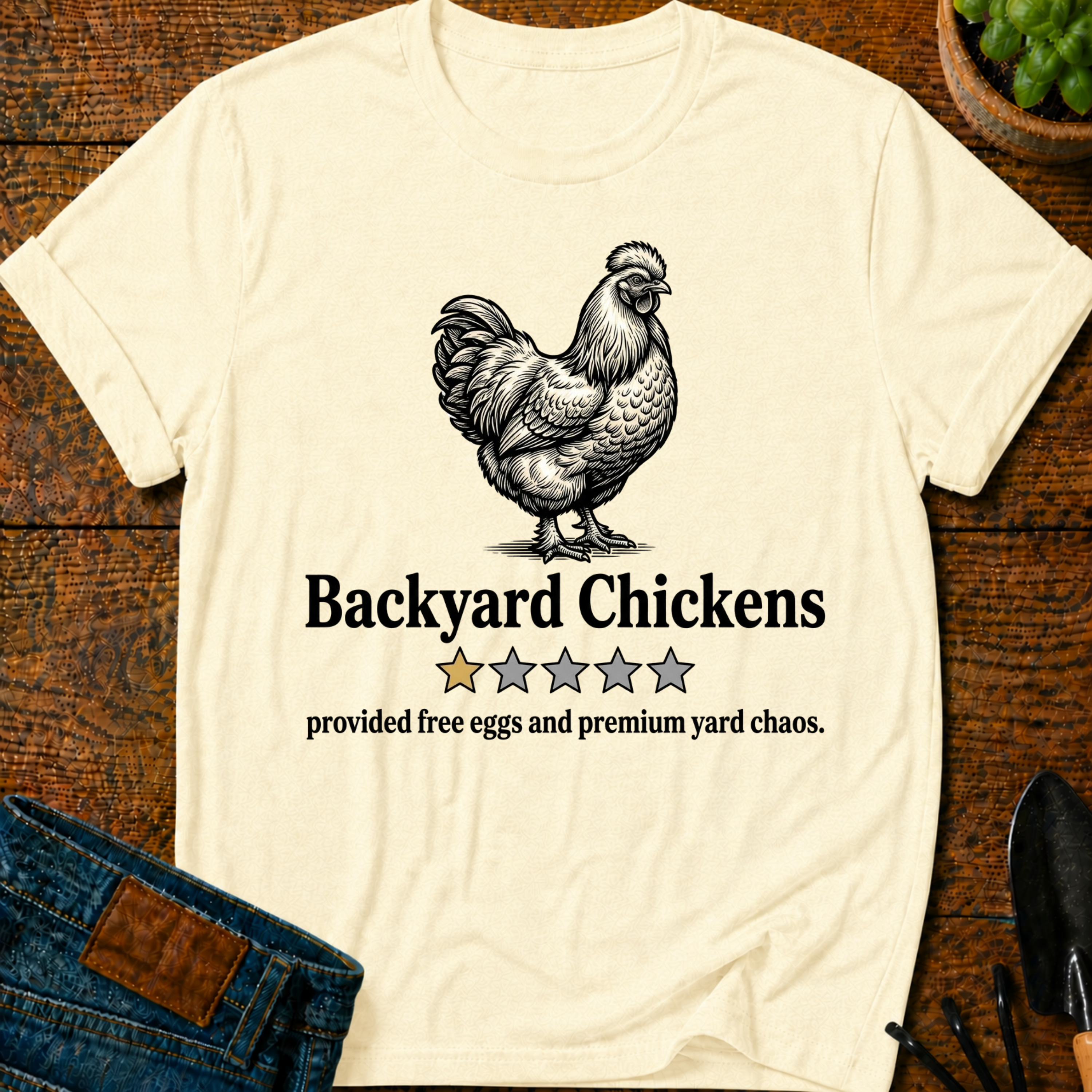 Backyard Chickens One Star Review T-Shirt