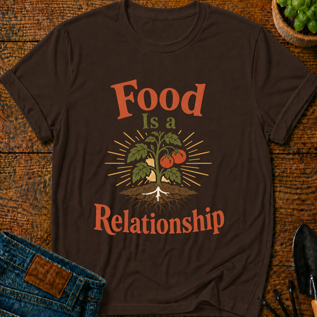 Food Is A Relationship T-Shirt