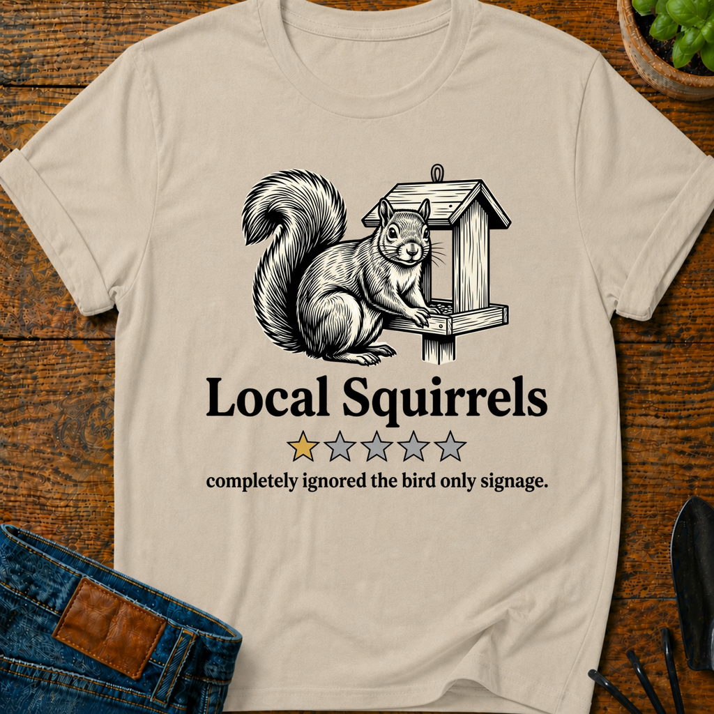 Local Squirrels One Star Review T-Shirt