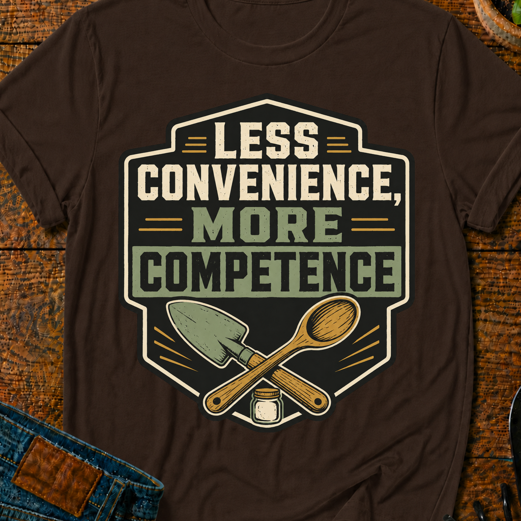 Less Convenience More Competence T-Shirt