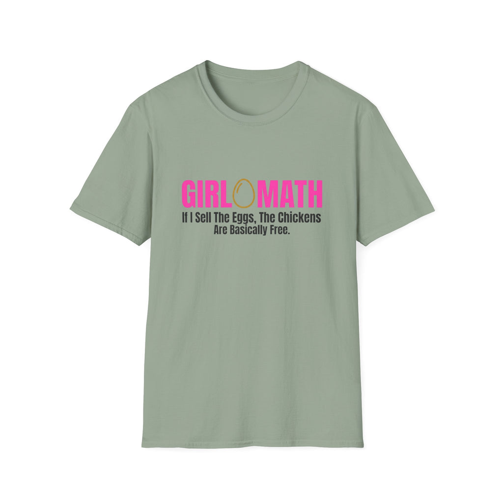 Girl Math Chicken Math T-Shirt
