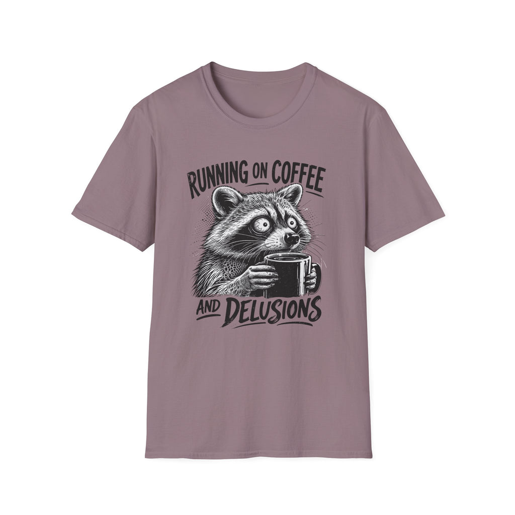 Running on Coffee and Delusions T-Shirt