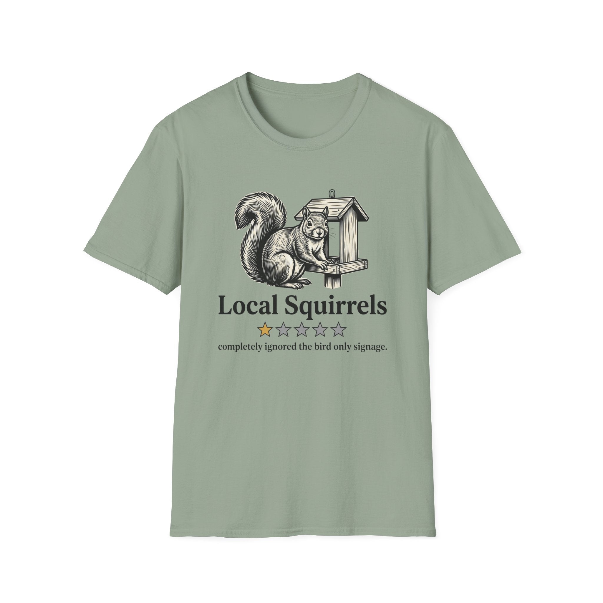 Local Squirrels One Star Review T-Shirt
