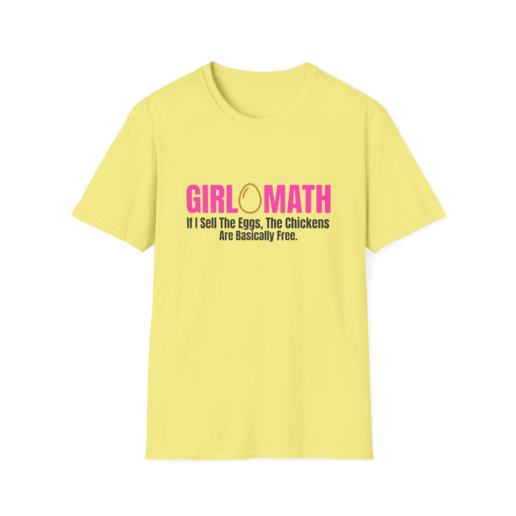 Girl Math Chicken Math T-Shirt