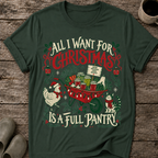 All I Want for Christmas Is a Full Pantry Ugly Christmas T-Shirt