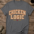 Chicken Logic Retro Athletic T-Shirt