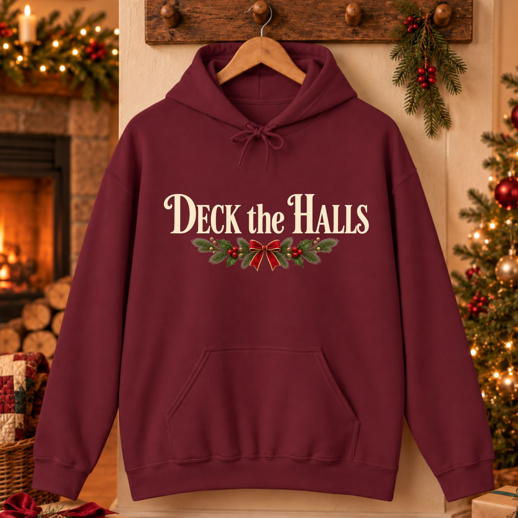 Deck the Halls Christmas Hoodie
