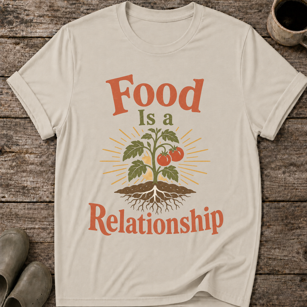 Food Is A Relationship T-Shirt