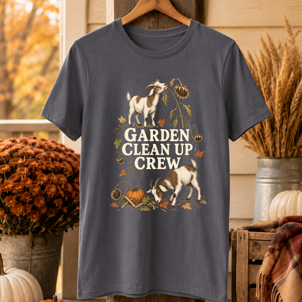 Garden Clean Up Crew Goat T-Shirt