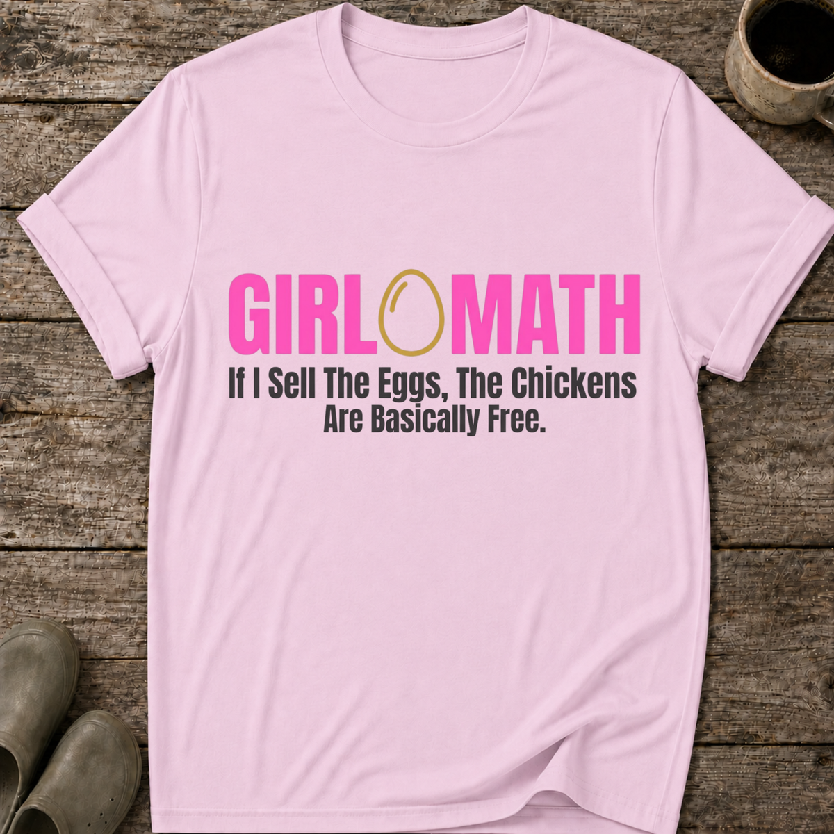 Girl Math Chicken Math T-Shirt
