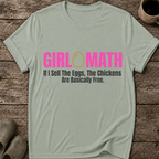 Girl Math Chicken Math T-Shirt