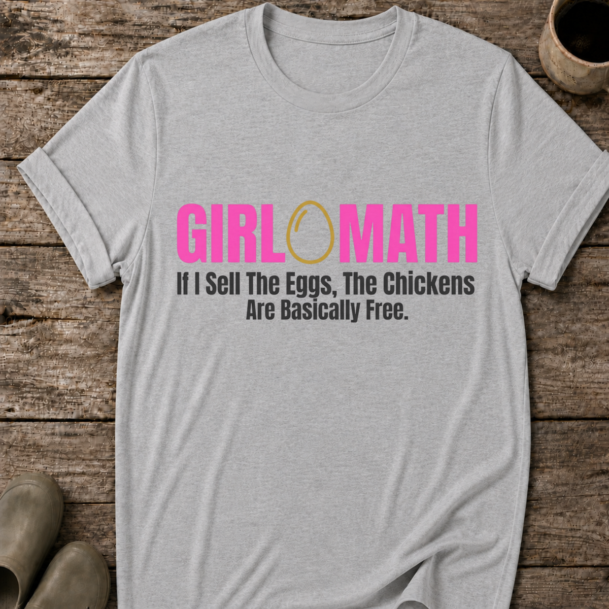 Girl Math Chicken Math T-Shirt