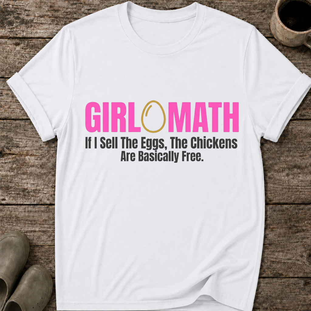 Girl Math Chicken Math T-Shirt