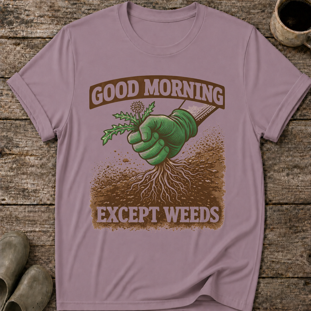 Good Morning Except Weeds T-Shirt