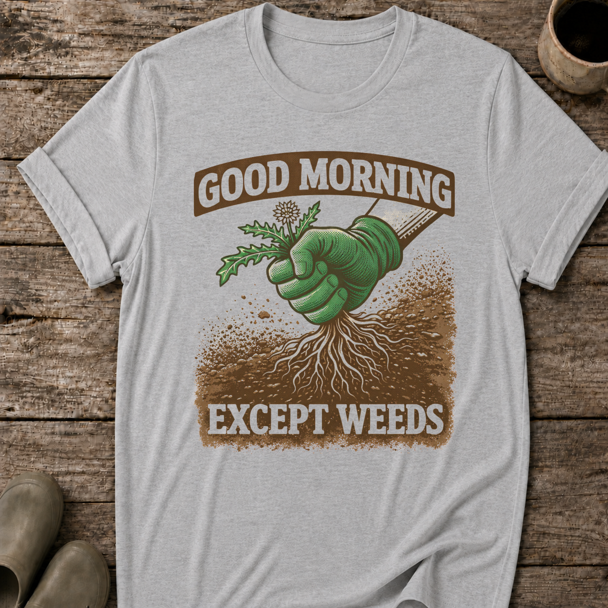 Good Morning Except Weeds T-Shirt
