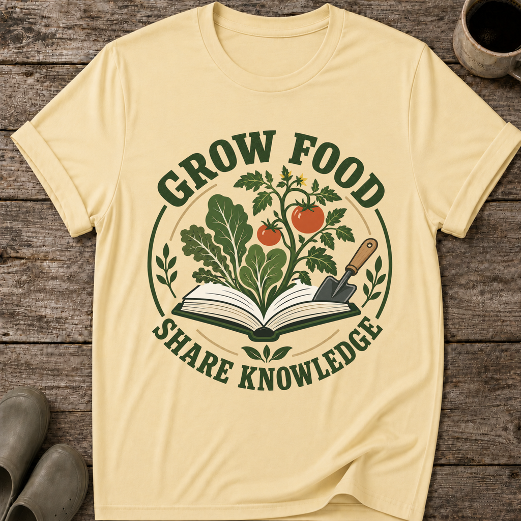 Grow Food Share Knowledge T-Shirt