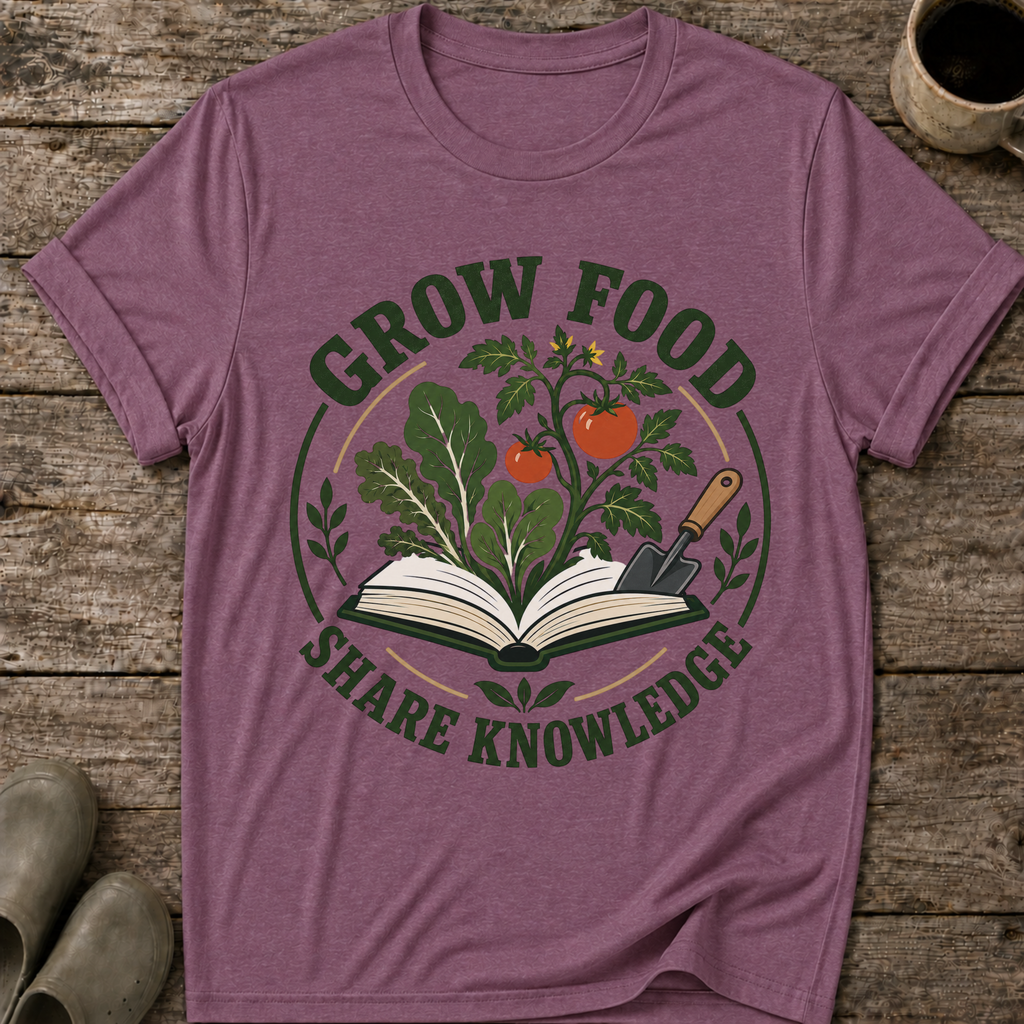 Grow Food Share Knowledge T-Shirt