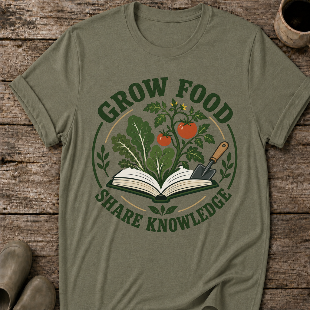 Grow Food Share Knowledge T-Shirt