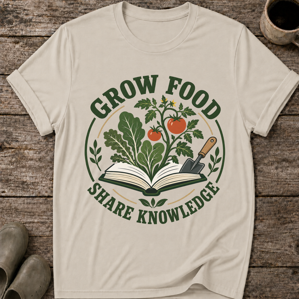 Grow Food Share Knowledge T-Shirt