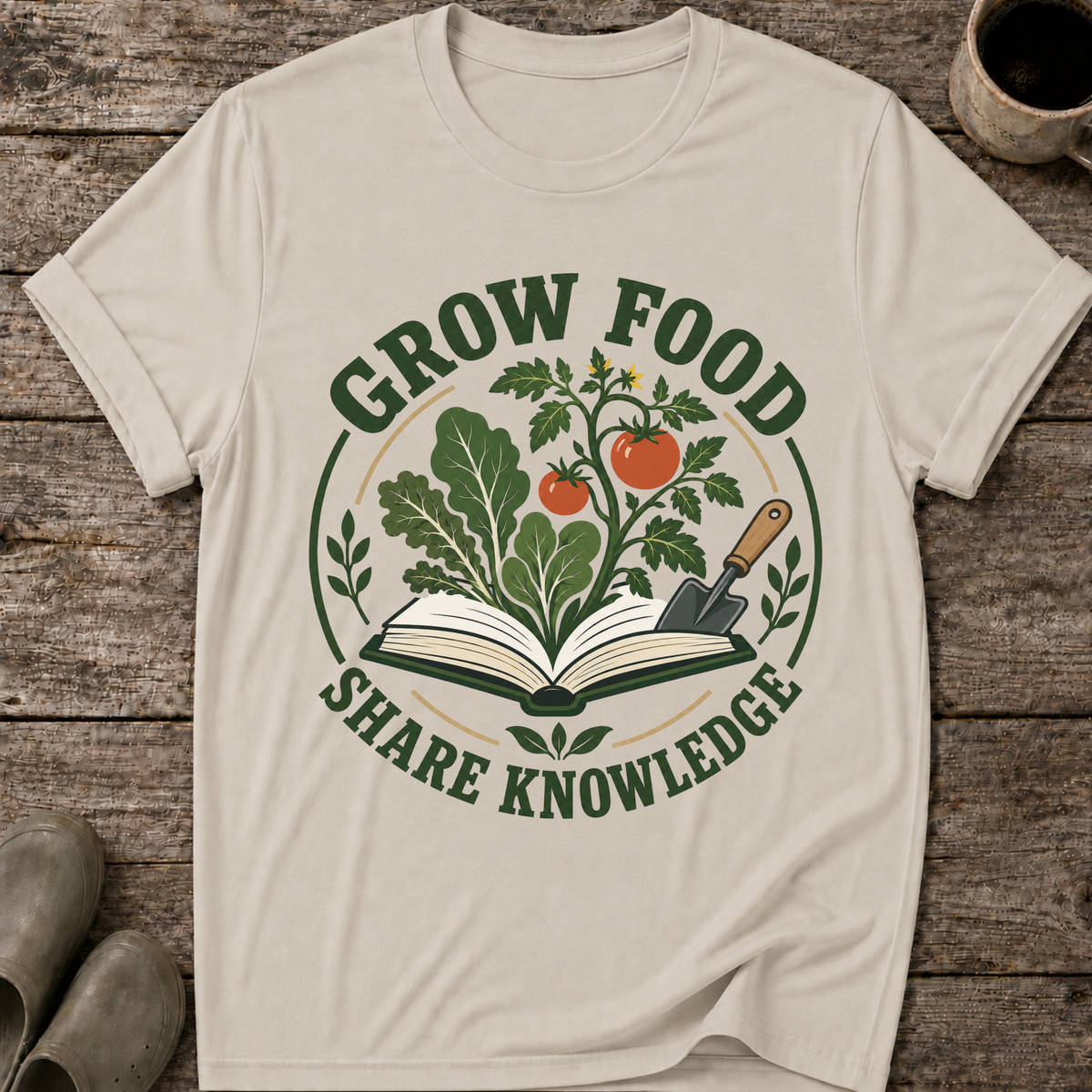Grow Food Share Knowledge T-Shirt