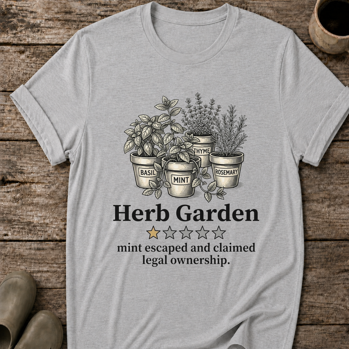 Herb Garden One Star Review T-Shirt