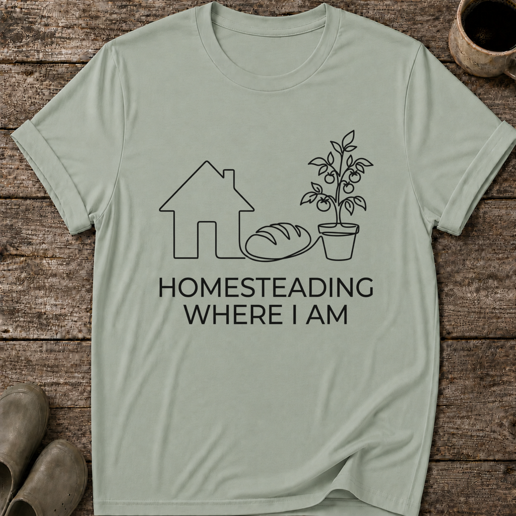 Homesteading Where I Am T-Shirt