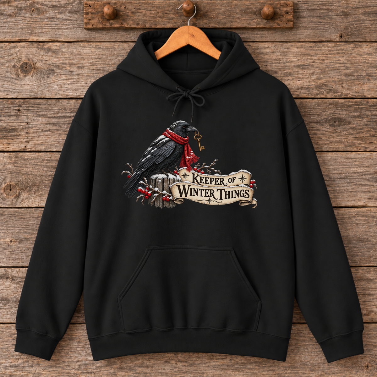Keeper of Winter Things Raven Hoodie