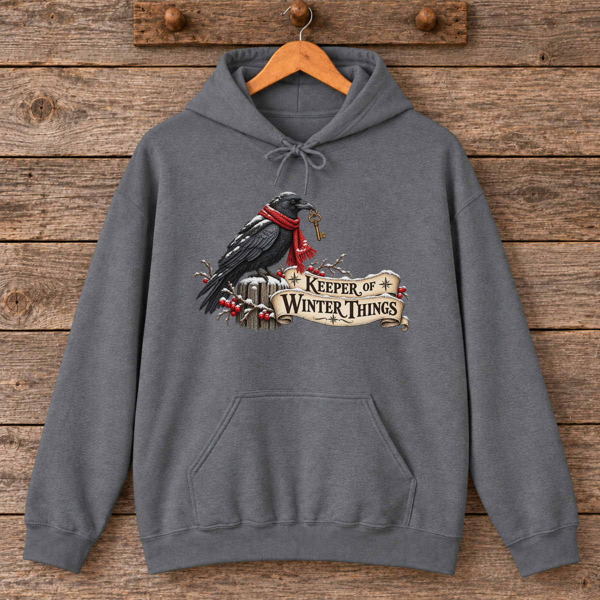 Keeper of Winter Things Raven Hoodie