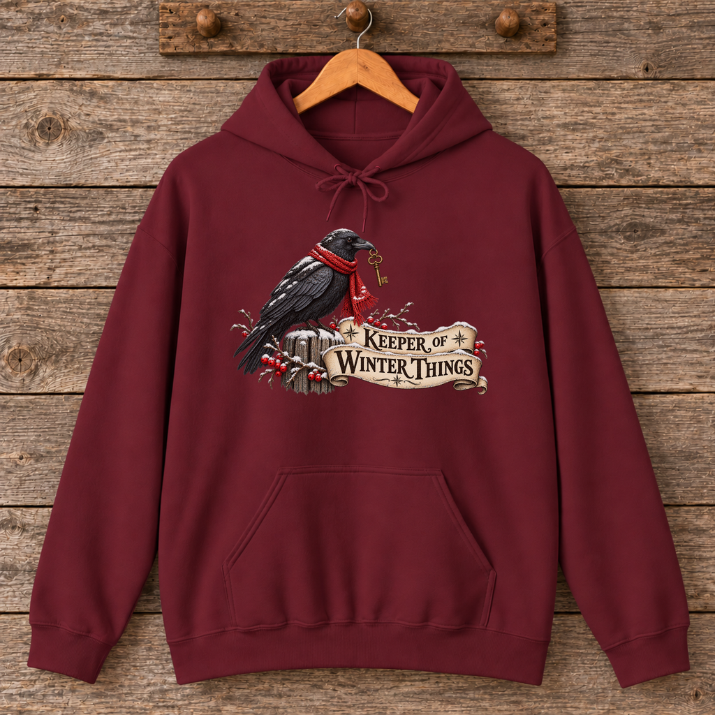 Keeper of Winter Things Raven Hoodie