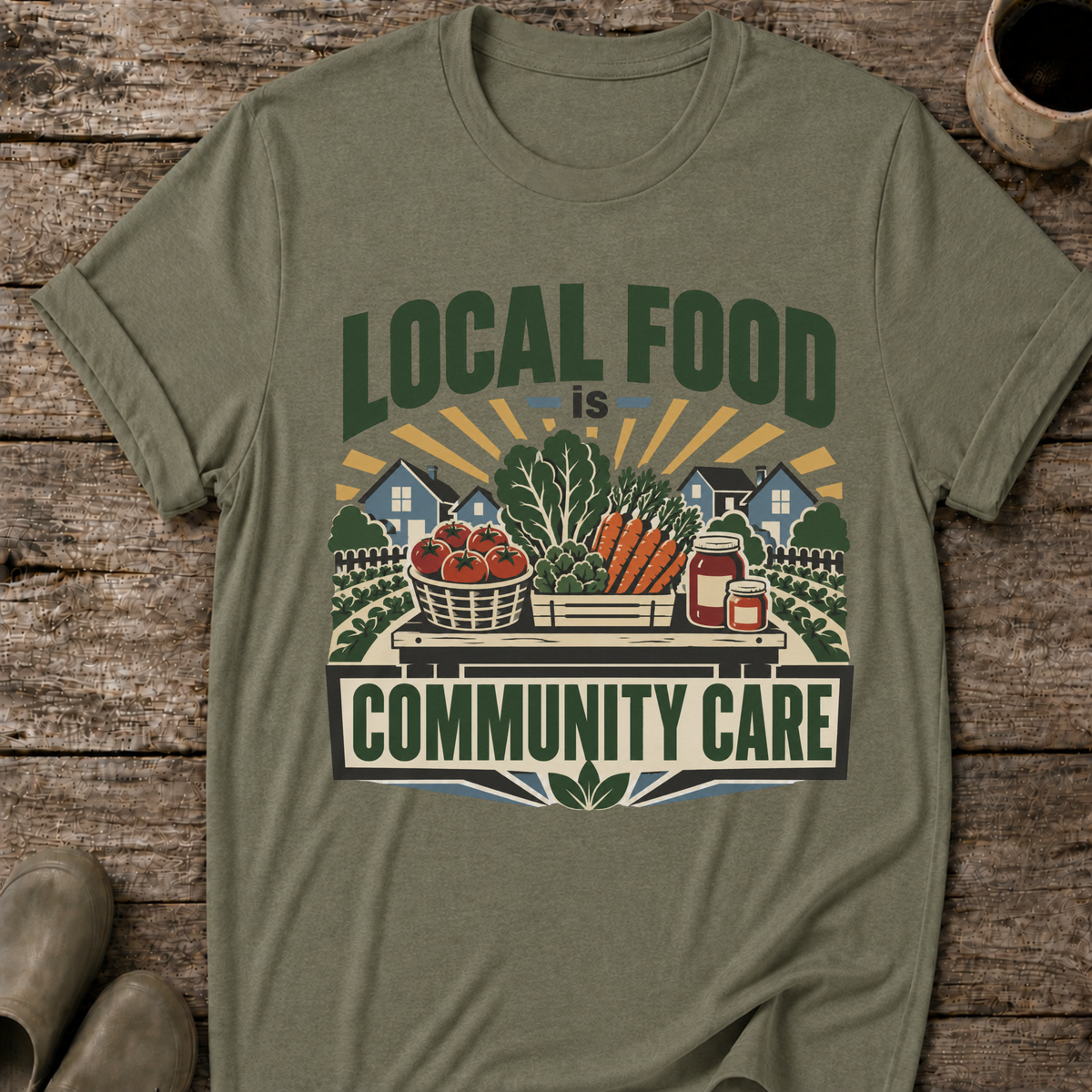 Local Food Is Community Care T-Shirt